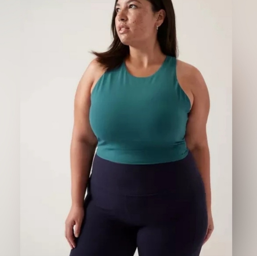 Athleta Conscious Crop D-DD, Borealis Green, Size 2X(Plus),